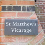 New Plaque for St Matthew’s Vicarage New Plaque for St Matthew’s Vicarage
