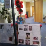 Remembrance Day Window Display at Molesey Branch