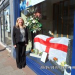 St George’s Day is Marked With a Colourful Display at Lodge Brothers Weybridge