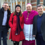 Quentin Eddington Meets New Roman Catholic Area Bishop