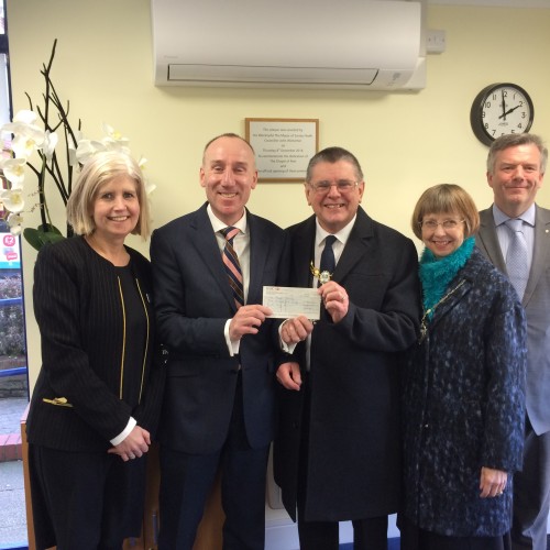 Lodge Brothers in Lightwater Donate to the Mayors Charities Lodge Brothers in Lightwater Donate to the Mayors Charities