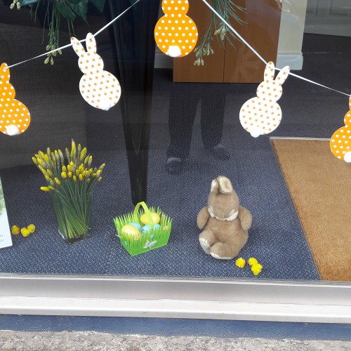 Easter Window Display at Esher Branch