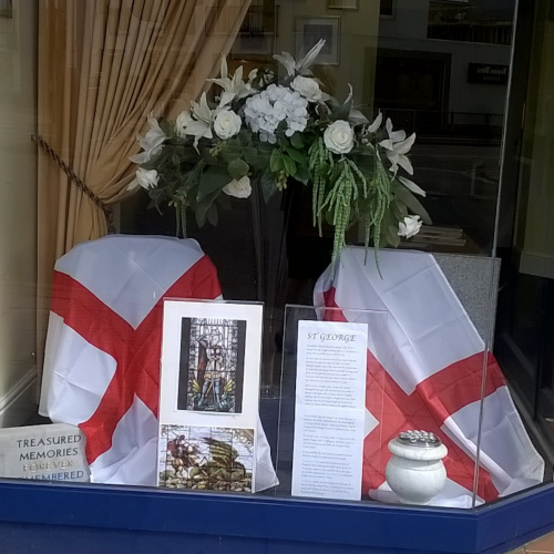 The Flag of St George Flies at Lodge Brothers Walton