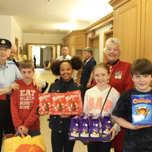 Lodge Brothers Easter Egg Donation to Royal Hospital Chelsea