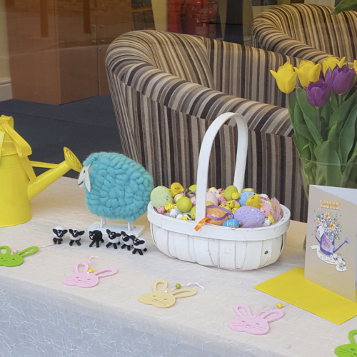 Easter Display at Cobham Branch