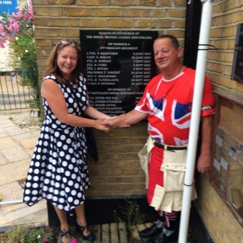 Lodge Brothers Donate a Plaque to The Royal British Legion for the Fallen Soldiers of Iraq & Afghanistan