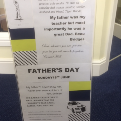 Ascot Branch Display Quotes on Fathers Day