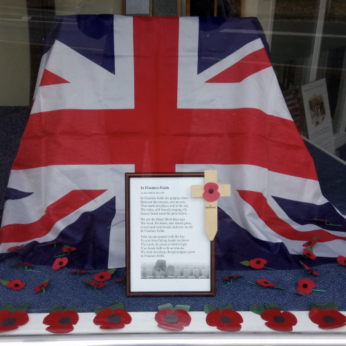 Flanders Field, Flags & Poppies at Addlestone Branch Flanders Field, Flags & Poppies at Addlestone Branch
