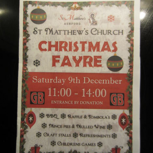 St Matthews Church Christmas Fayre Opened by Lodge Brothers