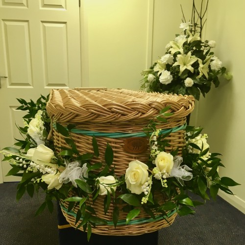 Another Beautifully Decorated Willow Coffin from Hanworth Branch