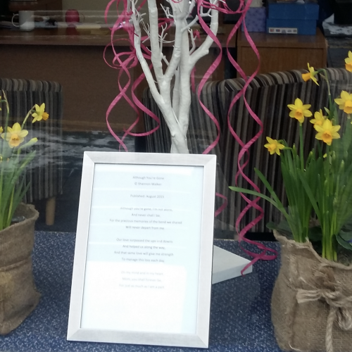 Memory Tree for Mothers Day at Windsor Branch