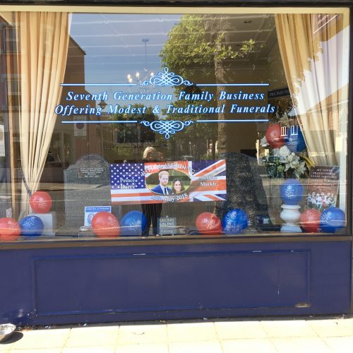 Royal Wedding Window for Ealing Branch Royal Wedding Window for Ealing Branch