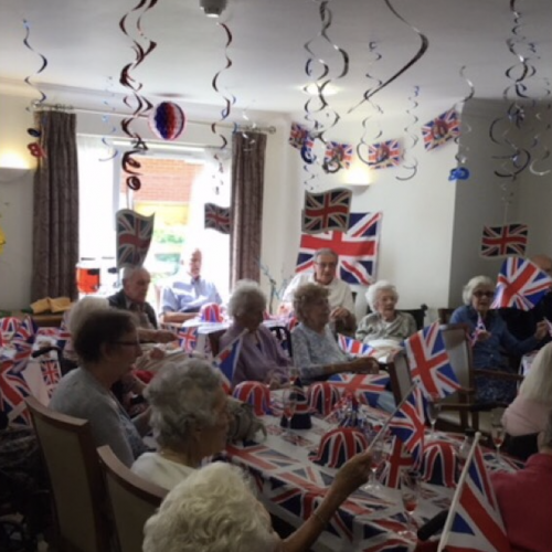 Royal Wedding Party at Queen Elizabeth Care Home Royal Wedding Party at Queen Elizabeth Care Home