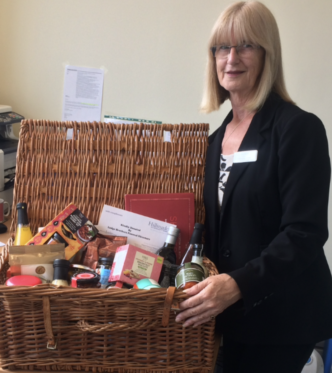 M&S Hamper Donated to Parkfield House Nursing Home M&S Hamper Donated to Parkfield House Nursing Home