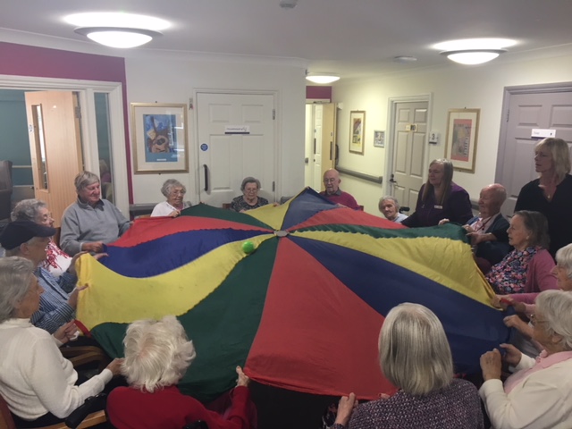 Parachute Fun at Thames Side Care Home Parachute Fun at Thames Side Care Home