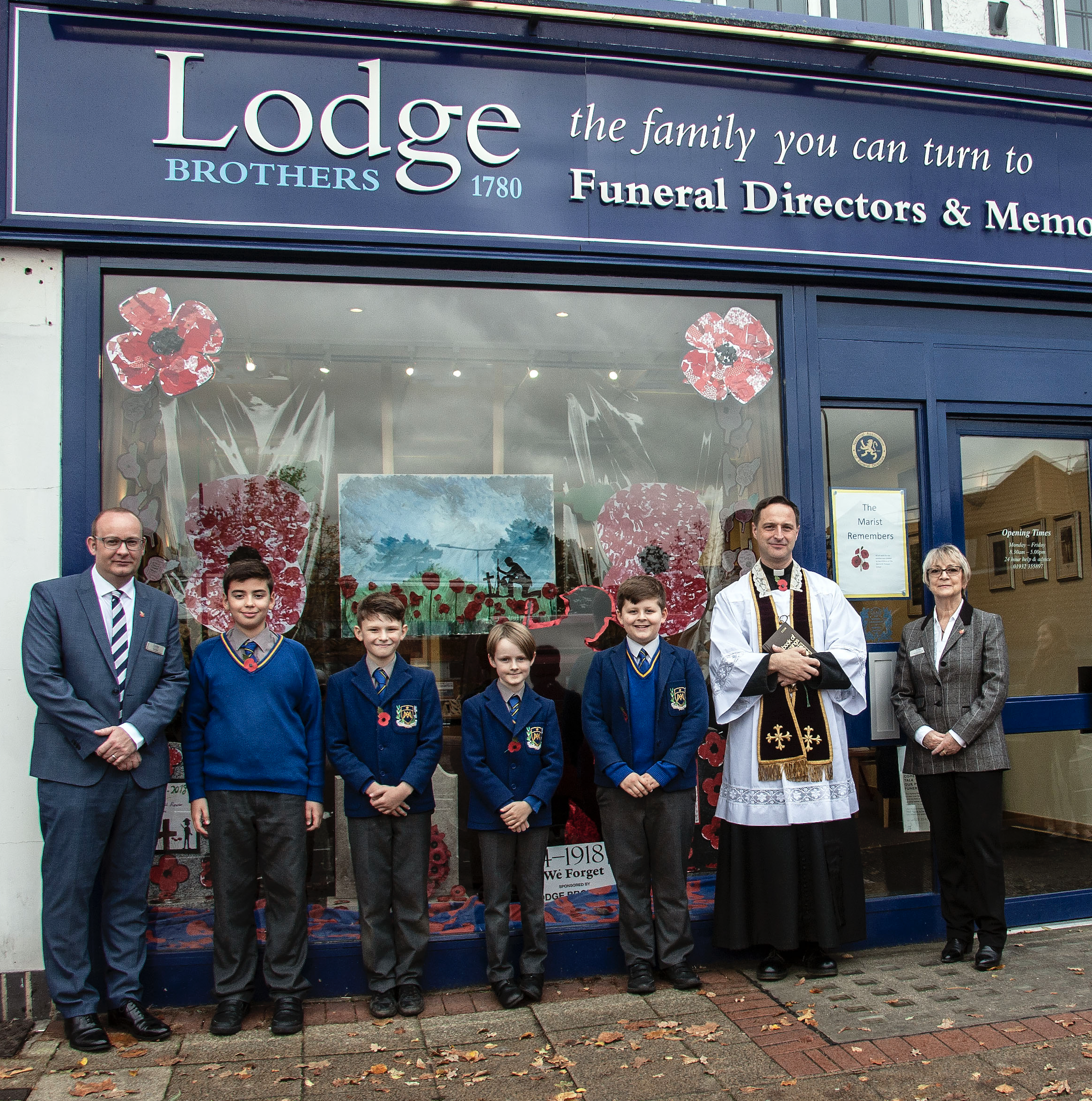 Marist Primary School Provides Artwork for West Byfleet Remembrance Display