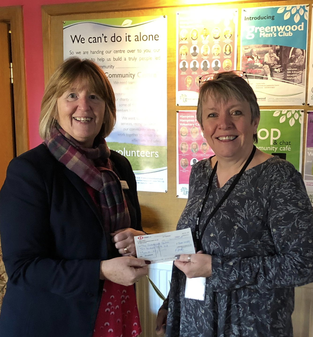 Lodge Brothers & Keates Present Cheque to Greenwood Community Centre Lodge Brothers & Keates Present Cheque to Greenwood Community Centre