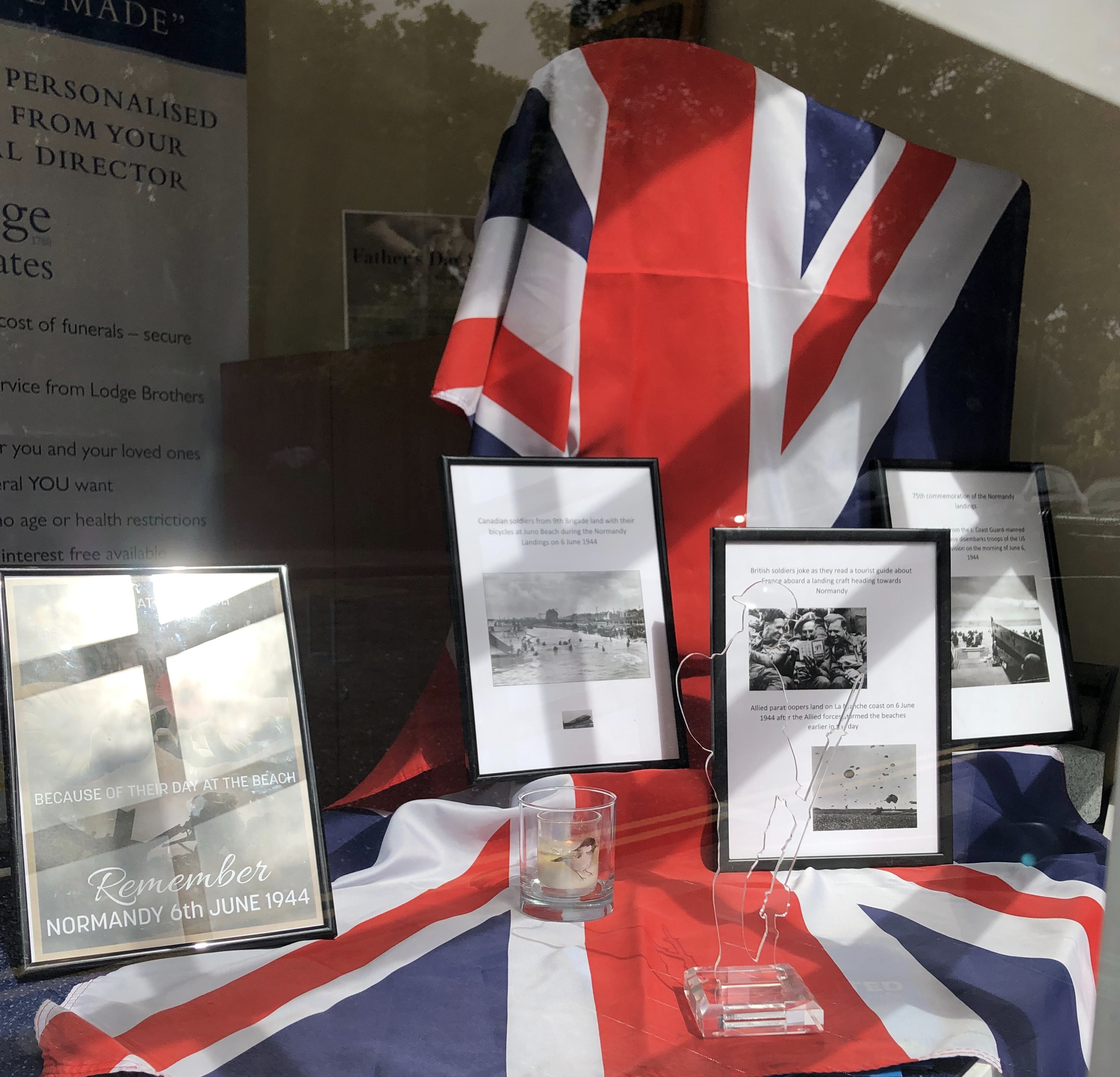 D-Day Anniversary Display at Lodge Brothers & Keates