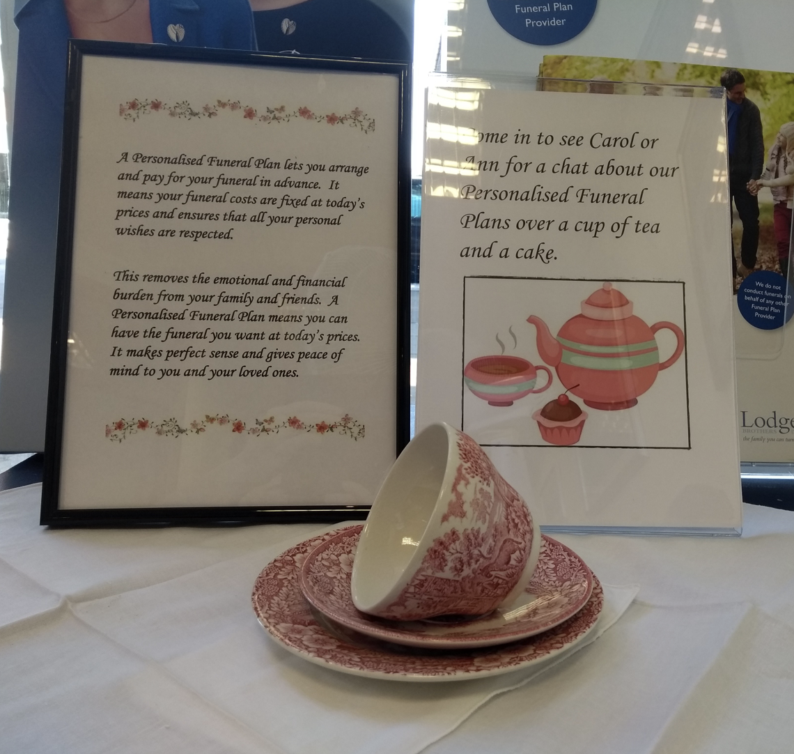 Come to Molesey Branch for Tea, Cake and a Chat About Funeral Planning Come to Molesey Branch for Tea, Cake and a Chat About Funeral Planning