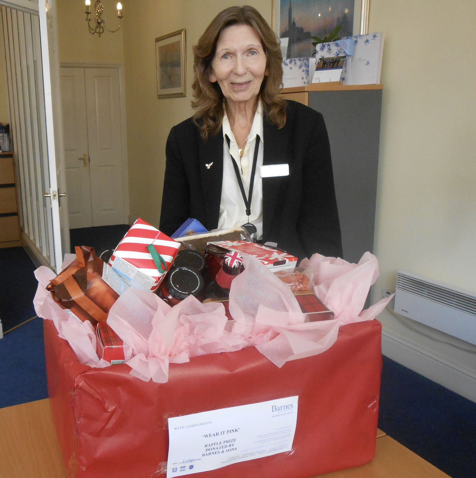 Barnes & Sons Donate Hamper for Wear It Pink Christmas Raffle