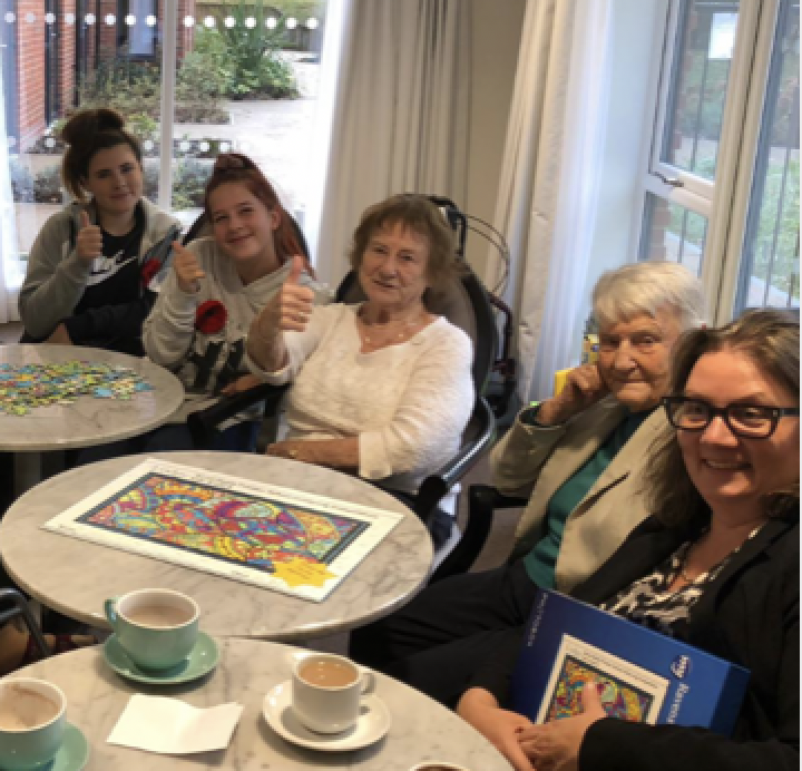 Puzzle Competition at Gracewell Nursing Home with Pupils from Charters School