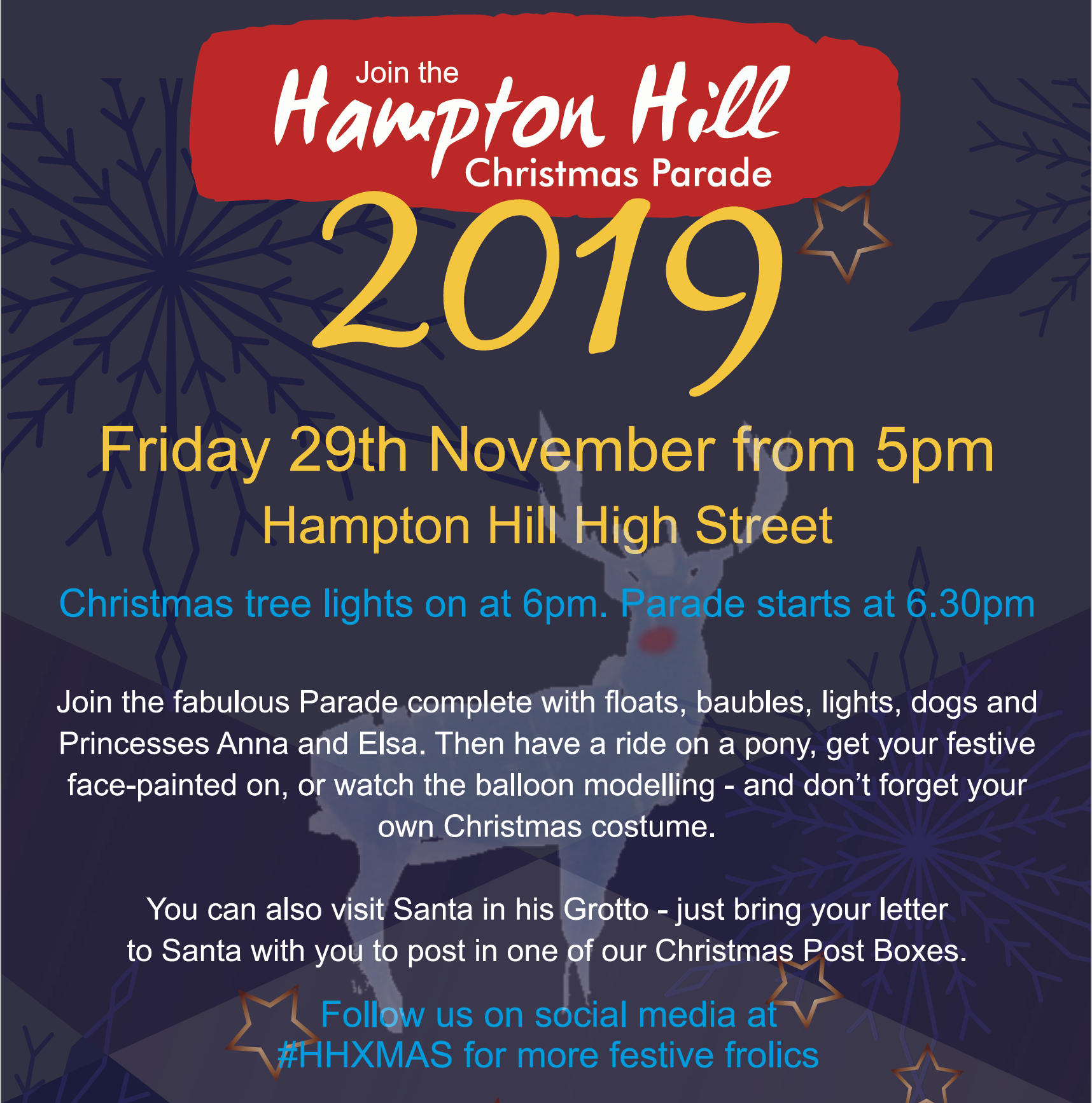 Join the Hampton Hill Christmas Parade Friday 29th November