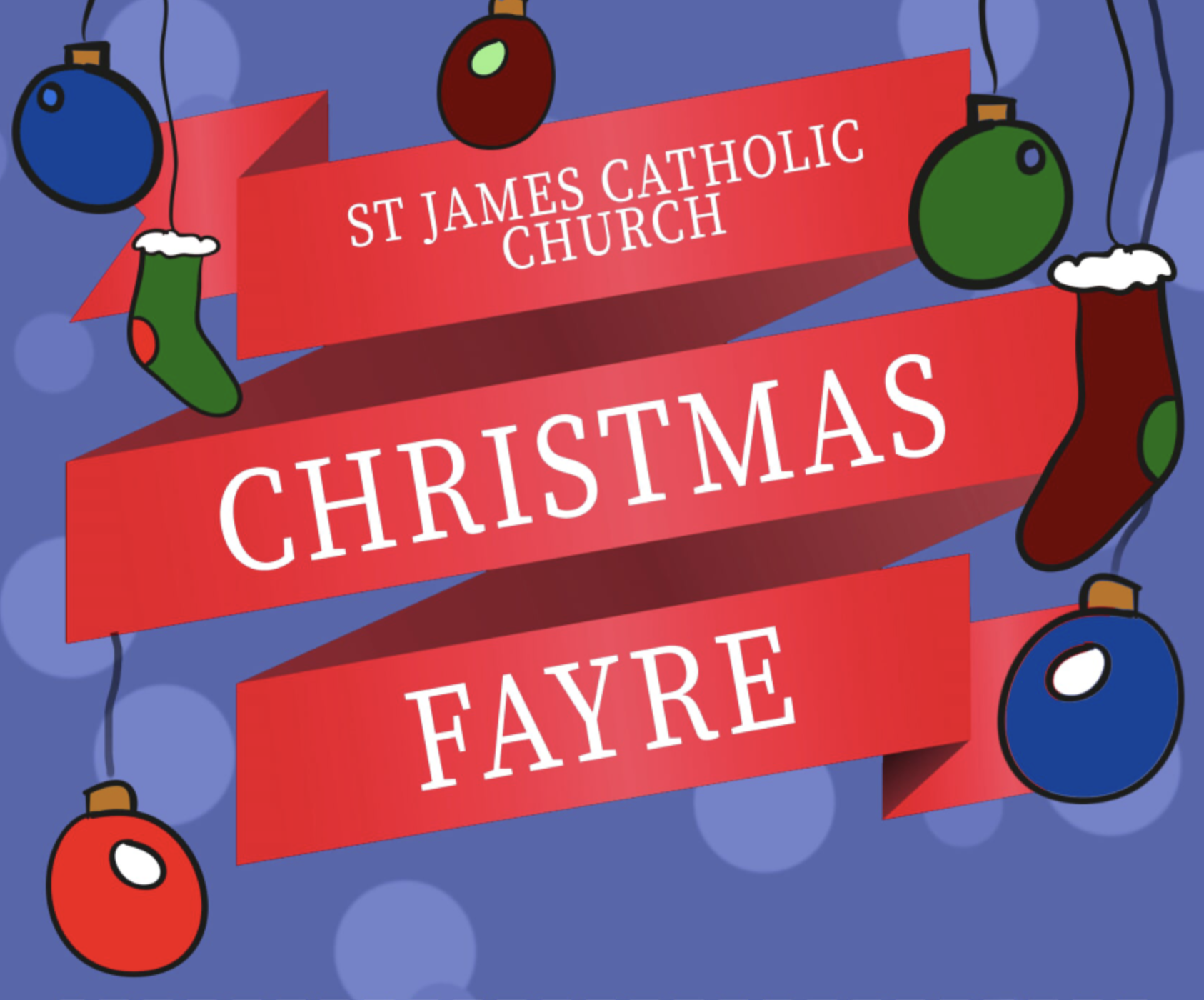 St James Catholic Church Twickenham – Christmas Fair Sunday 24th November