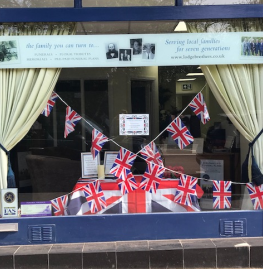 VE Day Display at Ascot Branch