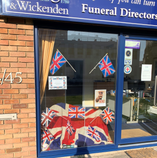 VE Day Display at Brentford Branch