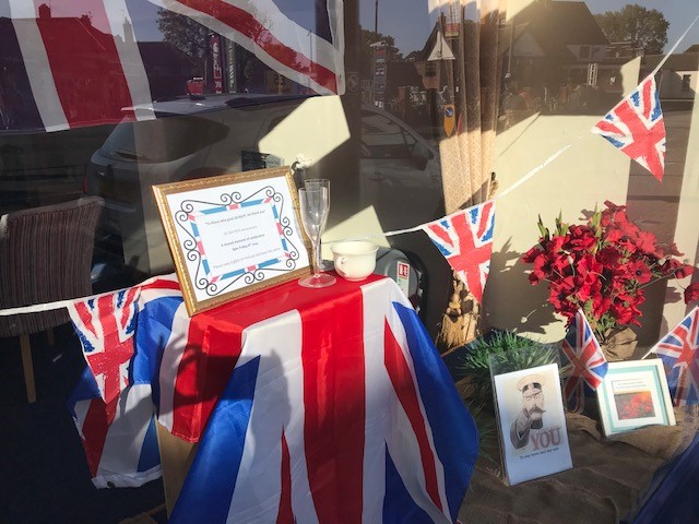 VE Day Display at Ashford Branch