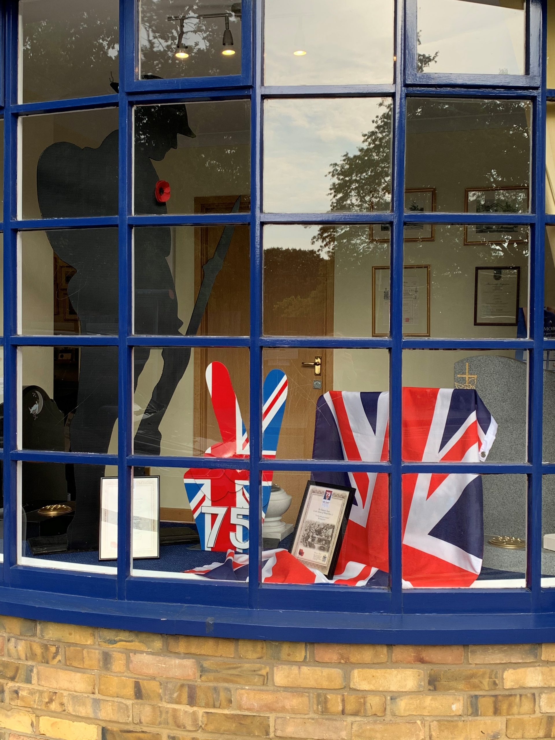 VE Day Display at Lodge Brothers & Keates