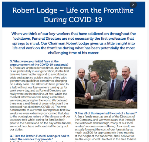 Robert Lodge – Life on the Frontline During COVID-19 Robert Lodge – Life on the Frontline During COVID-19