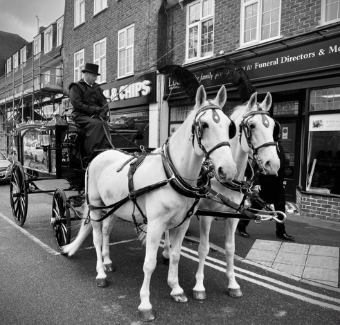 Horse Drawn Hearse from Burpham Branch Horse Drawn Hearse from Burpham Branch