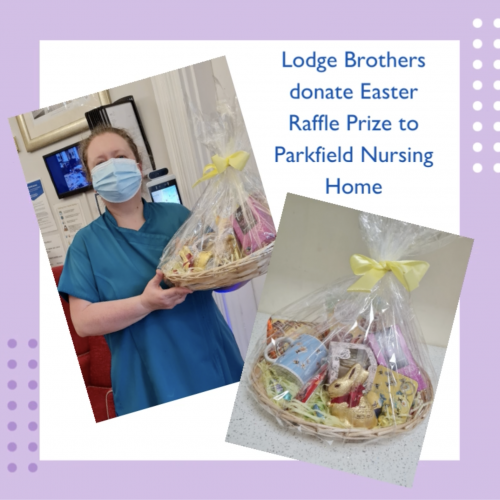 Lodge Brothers Donate Raffle Prize to Parkfield Nursing Home